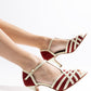 Isabella Aqua Bordo - Landa Zapatos